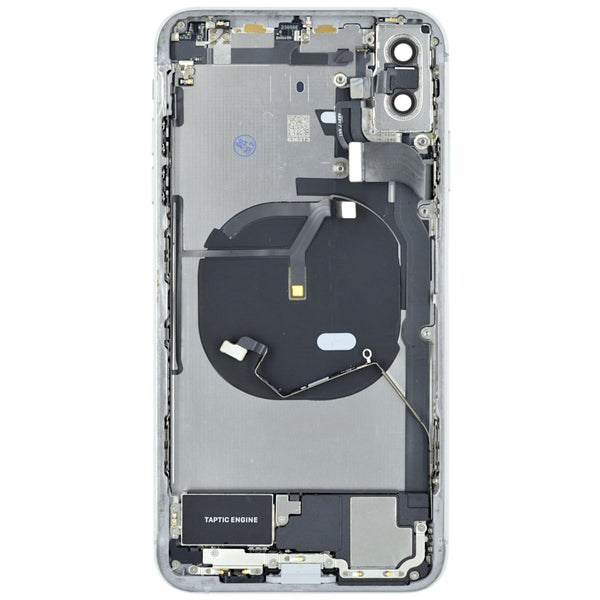 iPhone XS MAX Gehäuse Backcover silber/weiß bestückt "PULLED" EU