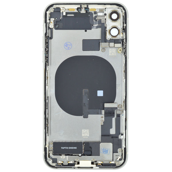 iPhone 11 Gehäuse Backcover weiß bestückt  "PULLED" EU
