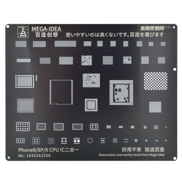 QIANLI Stencil BZ30 f. iPhone 8/8Plus CPU & IC