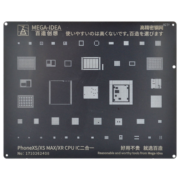QIANLI Stencil BZ31 f. iPhone XS/XS Max/ XR CPU & IC