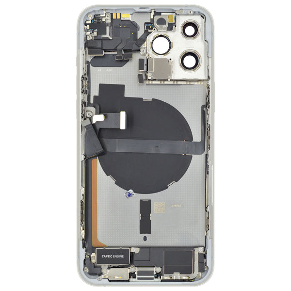 iPhone 13 Pro Max Gehäuse Backcover Silber/Weiß bestückt "PULLED" US