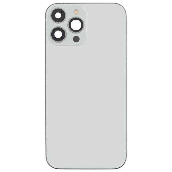 iPhone 13 Pro Max Gehäuse Backcover Silber/Weiß bestückt "PULLED" EU