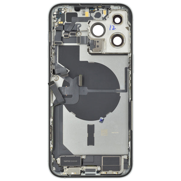 iPhone 14 Pro Max Gehäuse Backcover Silber bestückt  "PULLED" EU